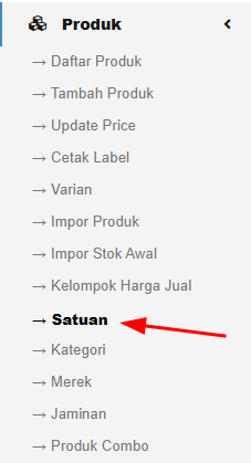 Buka halaman satuan
