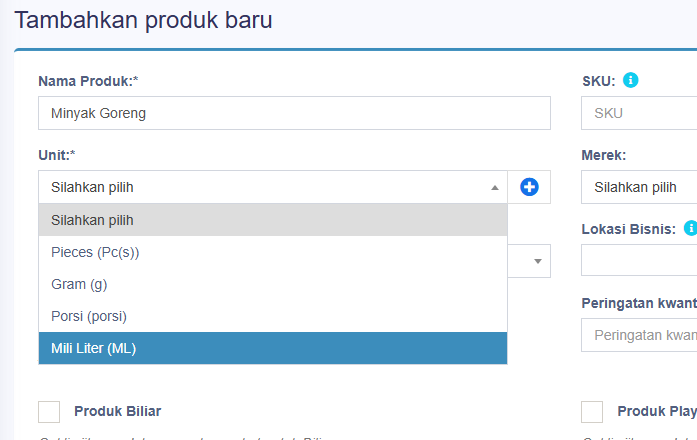 Pakai di produk