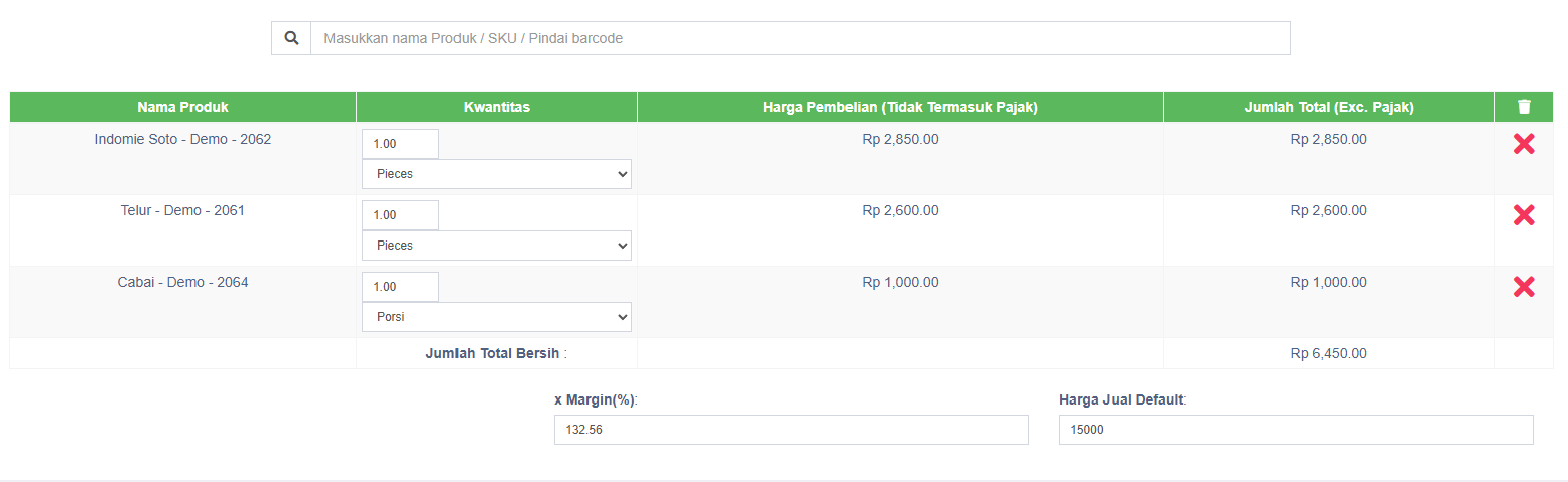 Tambah Produk Combo