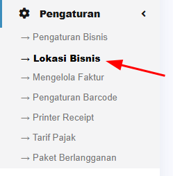 Buka halaman pengaturan lokasi